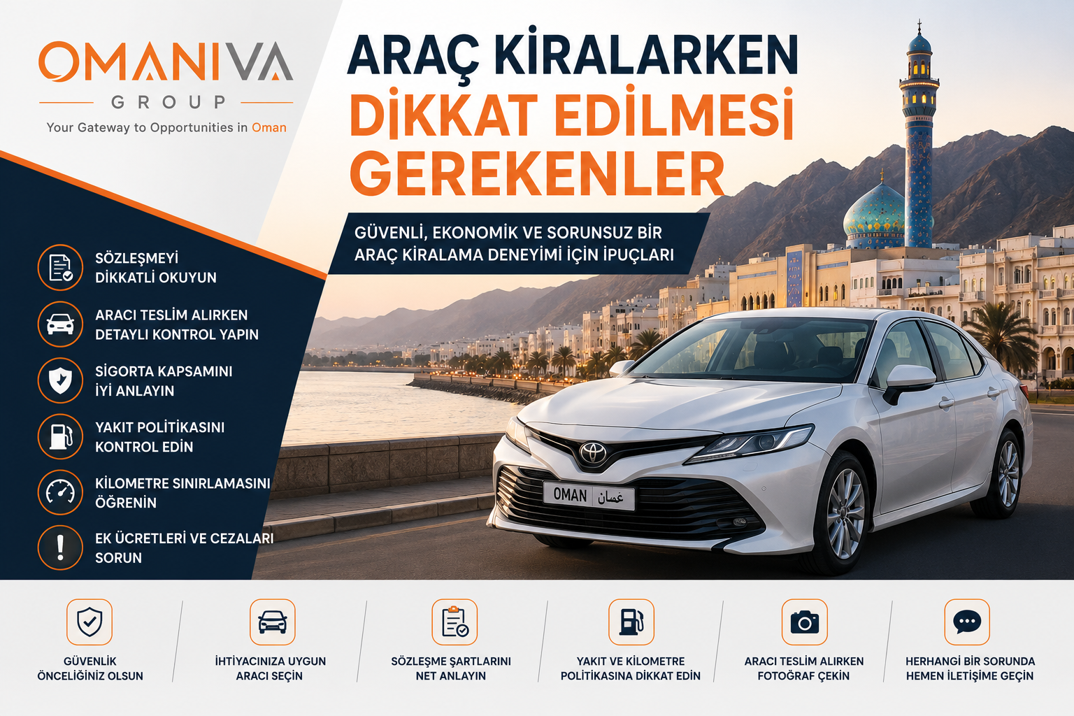 Araç Kiralarken Dikkat Edilmesi Gerekenler – OmaniVA